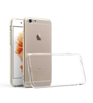 Apple iPhone 6 Uyumlu Kılıf Zore Kamera Korumalı Süper Silikon Kapak (Renksiz)