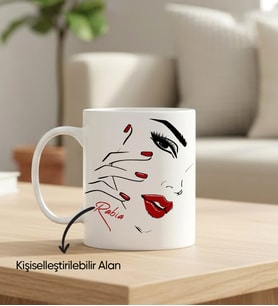 Kişiye Özel Kupa - Kadın Silüeti
