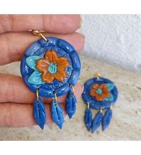 Düş kapanı küpesi (Turuncu)
