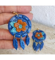 Düş kapanı küpesi (Turuncu)