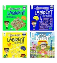 Zihin Açan Labirent  Bulmaca ( 3 Kitap ) - Don Kilot Hikaye Kitabı HEDİYE