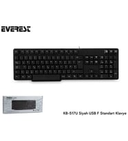EVEREST KB-517U F Türkçe USB Standart Siyah Klavye