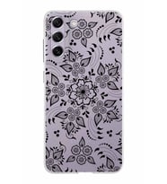Samsung Galaxy S21 FE Kapak Nostalji Desen Tasarımlı Şeffaf Silikon Kılıf