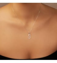 Kişiye Özel 925 Ayar Gümüş Minimalist Zarif Kedi Silüet Kolye