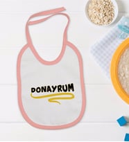 BK Kids Donayrum Tasarımlı Pembe Bebek Mama Önlüğü-1