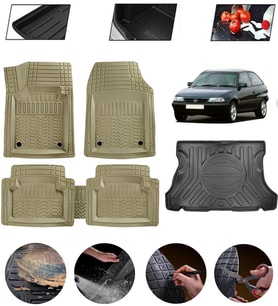 Opel Astra F 1991-1998 Hatchback Uyumlu Paspas Araca Özel Bagaj Havuzu MBS Bej