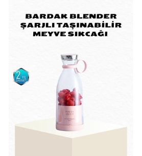 Kablosuz Taşınabilir Mini Blender – Usb Şarjlı, 1200mah