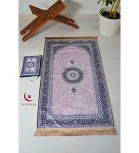 Çantalı Seccade - 70x110 cm - İnce ve Taşınabilir - Şık ve Desenli Tasarım