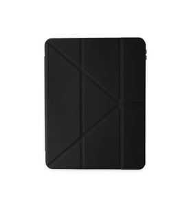 Galaxy Tab S6 Lite P610 Kılıf TriFolding Kalemlikli Standlı Kılıf (Siyah)