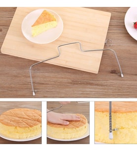 Paslanmaz Çelik Ayarlanabilir Pasta Dilimleyici – Çok Amaçlı Kesme Teli