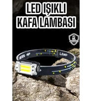 Kamp Feneri Balıkçı Feneri Başlıklı Suya Dayanıklı Kafa Lambası