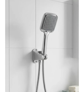 Siyah Duş Seti El Duşu Başlığı Spiral Hortum Ve Duvar Askısı Banyo Duş Seti