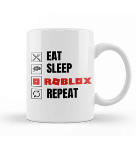 Eat Sleep Roblox Repeat Kupa Bardak Porselen