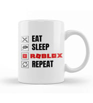 Eat Sleep Roblox Repeat Kupa Bardak Porselen