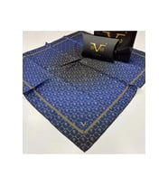 Geometrik Desen Black Seri Twill Eşarp Eşarp Askısı ile Birlikte 90x90 cm Lacive