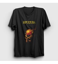 Presmono Unisex Siyah Beneath Sepultura T-Shirt 172952tt