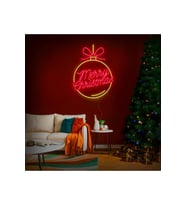 Merry Christmas Yazılı ve Şekilli Neon Tabela