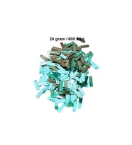 Yeşil 15 x 5 mm Dantel Oya Yazma Halhal Abiye Lazer Kesim Pul 600 adet / 24 gram