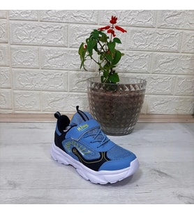 M.P. One 3222 Mavi Cırtlı Hafif  Erkek Çocuk Spor Ayakkabı