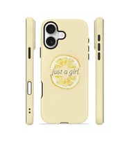 iPhone 17 Vorian Çift Katmanlı Kılıf Just A Girl Lemon
