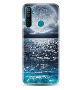 Realme 5i 5 Pro 6i 7 Pro 8 Kılıf Desemli Silikon Great Moon 1301