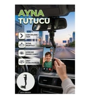 Dikiz Aynası Telefon Tutucu Çok Eklemli Ayarlanabilir Araç İçi Model