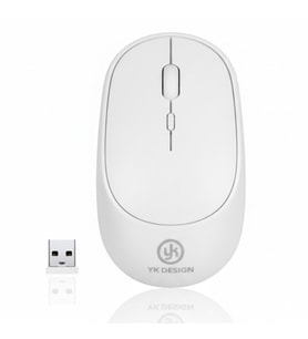 Beyaz Renkli Ergonomik Sessiz Kablosuz Mouse – USB Alıcılı, Ofis ve Oyun İçin Konforlu Bilgisayar Faresi MS6310 (5668)