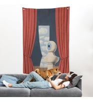 Rene Magritte Belçika Sürrealizim Shekspare Duvar Örtüsü-7327
