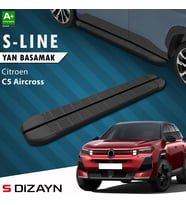 S-Dizayn Citroen E-C5 Aircross Elektrikli S-Line Siyah Yan Basamak 193 Cm 2024 Üzeri A+ Kalite