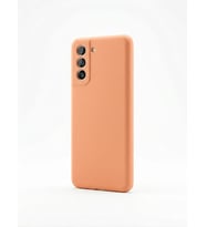 Samsung Galaxy S 21 Plus Silikon Turuncu Kılıf Modeli