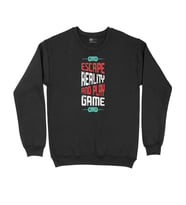 Kırmızı Escape Reality Siyah Sweatshirt