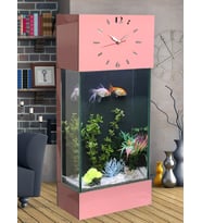 Led Işıklı Saatli Kule Akvaryum Seti