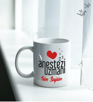 Kişiye Özel İsim ve Fotoğraflı Anestezi Uzmanı Temalı Kupa Bardak No:001