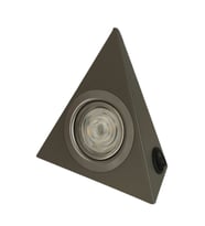 Mutfak altı LED üçgen spot, 3W, 220V, metalik RAL 7039 renkli, şık aydınlatma