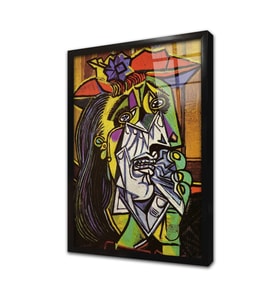Picasso Çerçeveli Cam Tablo