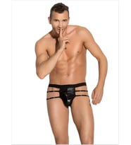 Mulvxbrf Brf02  Erkek Siyah  Metalli Tanga - String (Mulvix)