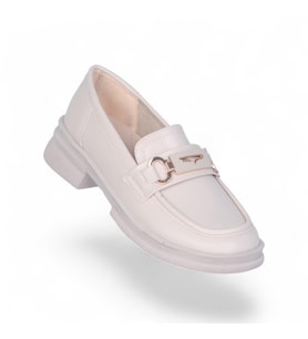 Ayakcenter Nhr1 Kadın Loafer Ayakkabı (Krem)