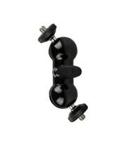 ayex ST-24 Çift Küresel Başlıklı Mini Mafsallı Kol  1/4 İnç Vida  Kamera, Monitör, LED Işık Aparatı (Siyah)