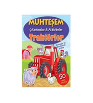 Muhteşem Çıkartmalar Aktiviteler Traktörler Parıltı Yay