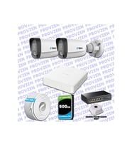 Provzen TTec Hikvision 2 Kameralı IP Full HD Mikrofonlu Güvenlik Kamerası