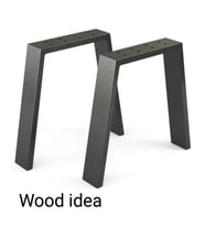 wood idea Metal Masa-yemek Masası- Çalışma Masası Ayağı 2 Adet Ayak 72 Cm Mobilya Ayağı