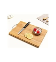 Bambu Metal Saplı Ekmek Kesme Tahtası 30x20x1,8 Cm Royaleks-67459