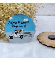 Hayaller Dükkanı 30 Adet Nikah Şekeri Magnet