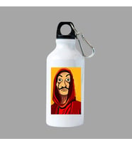Kancalı Beyaz su matarası 600 ML FS1