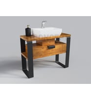 Ntconcept İpek Masif Ahşap Lavabo Dolabı Hilton