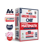 2026 MEB-AGS ÖABT İlköğretim Matematik Öğretmenliği ÖSYM Tıpkı Basım 13lü Deneme Paketi Türkiye G.