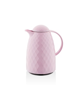1 Lt Akrilik Soft Pembe Çay Termosu 12 Saat Sıcak 24 Saat Soğuk