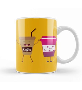 Funny coffee drin Ks Art lover Gift Quote   Vintage Retro Rainbow Style Kupa Bardak Porselen