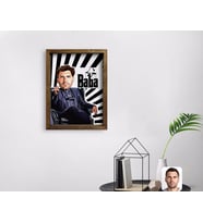 BK Gift Kişiye Özel Godfather Baba Karikatürlü Doğal Masif Ahşap Çerçeveli Tablo 45x65cm-20