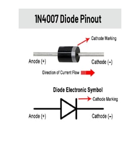 Diyot 1n4007 1 Amper 1000 Volt 10 Adet